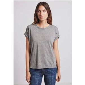 Current/Elliot 'The Rolled Crew' T-Shirt Tee in
HEATHER GRAY Size 1 (Small)